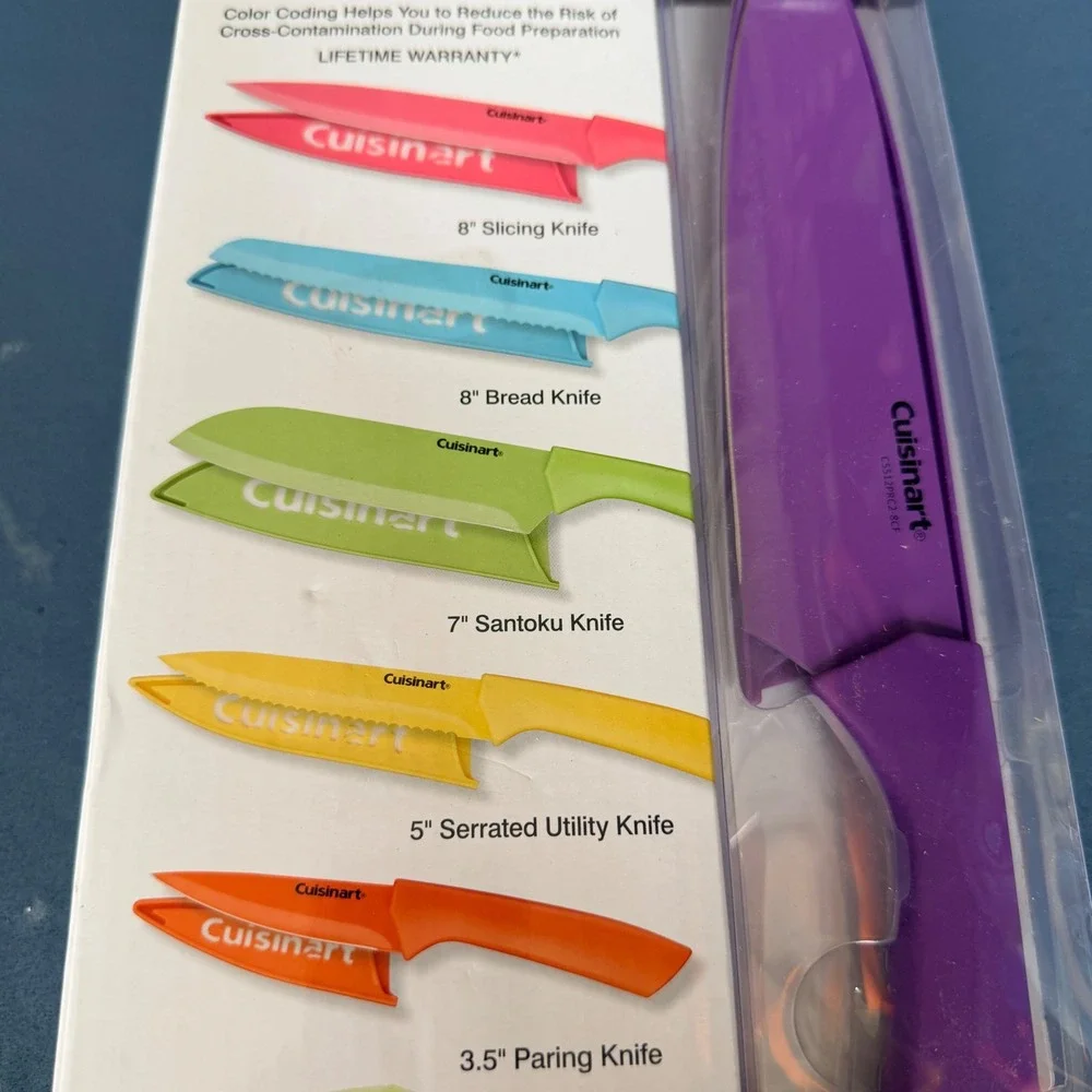 Cuisinart Advantage 12 Piece Ceramic Coated Stainless Steel Knife Set C55-12PRC2